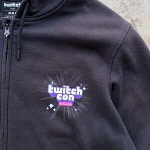 Rare Official TwitchCon 2023 merch Zip Hoodie Large Gaming